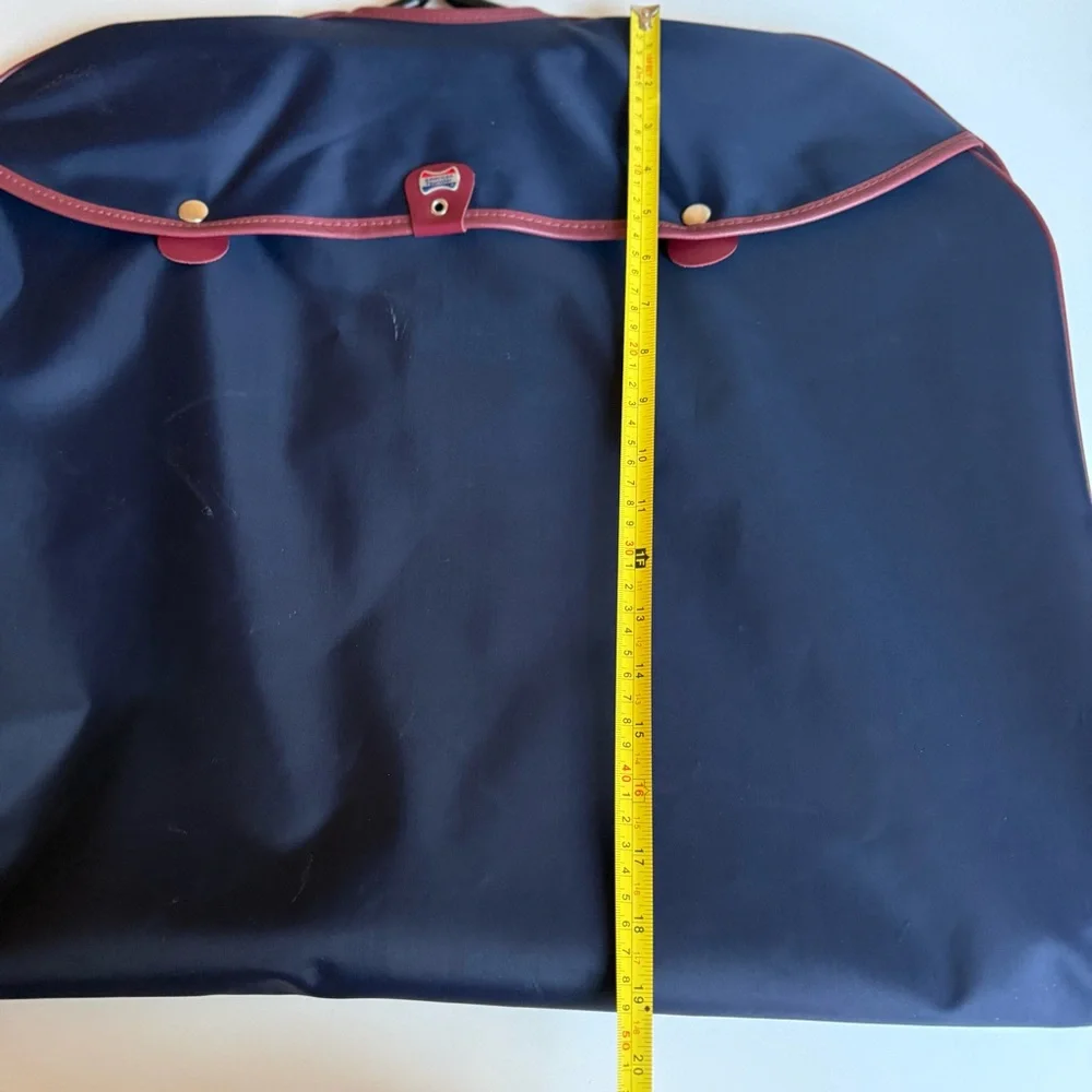 American Tourister Garment Bag Hanging Travel Suit Dress Cover Navy Blue